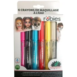 6 crayons de maquillage à l'eau