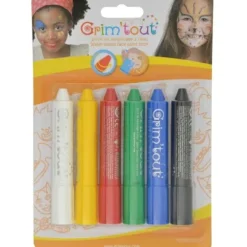6 Crayons Maquillage Grim'Tout Enfant