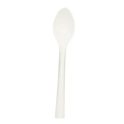 50 cuillères à café "Picnik" blanches incassables en polypropylène - 14 cm