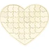 Cœur Puzzle en Bois - 44 Pièces