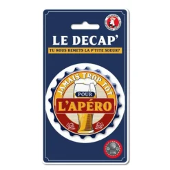 Décapsuleur Magnet "Jamais trop tôt pour l'apéro" - Collection Claquettes Chaussettes