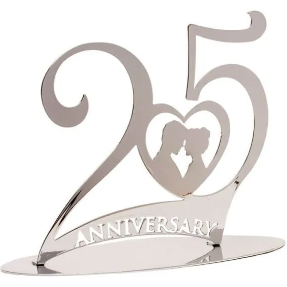 Décoration de Gâteau - Anniversaire de Mariage - Noces d'Argent - 25 ans