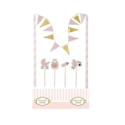 Décoration Pour Gâteau - Collection "Mademoiselle Rose"