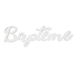 10 Décorations de table - Baptême - Blanc