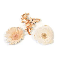 9 décorations de table à parsemer - Fleurs en Bois