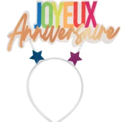 50 décorations à parsemer "Joyeux Anniversaire" multicolores - Collection Festicolor