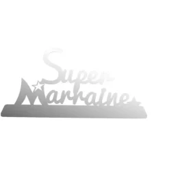 Décoration "Super Marraine" - Argent