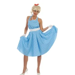Déguisement Années 60 Robe Bleue