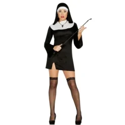 Déguisement Bonne Sœur Robe Courte - Taille au Choix