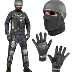 Déguisement d'Agent du SWAT pour garçon - Fast Costume - Taille au choix