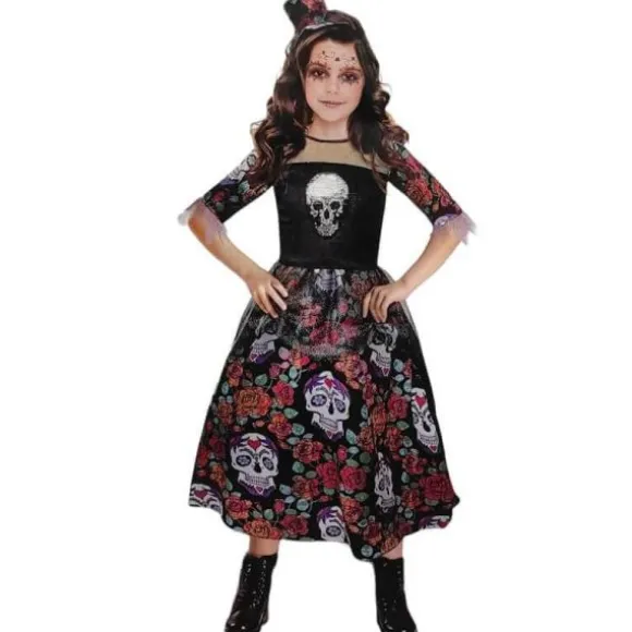 Déguisement de Catrina pour fille - Day Of the Dead - Taille au choix