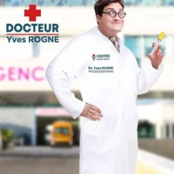 Déguisement de Docteur Yves Rogne pour adulte  - Taille unique