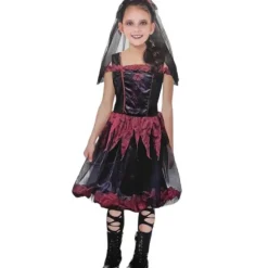 Déguisement de Mariée Sombre pour fille - Taille au choix