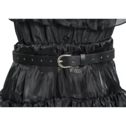 Déguisement de Mercredi ® Addams pour enfant - Robe de bal noire - Taille au choix
