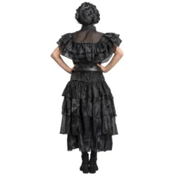 Déguisement de Mercredi ® Addams pour enfant - Robe de bal noire - Taille au choix