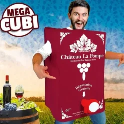 Déguisement de Méga Cubi de Vin pour adulte - Taille unique