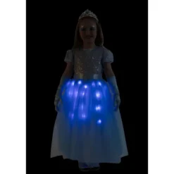 Déguisement de Princesse Lumineuse Bleue pour fille - Taille au choix