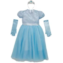 Déguisement de Princesse Lumineuse Bleue pour fille - Taille au choix