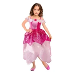 Déguisement de Princesse Rose à Volants pour fille - Taille au choix