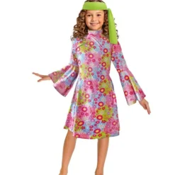 Déguisement d'Hippie pour fille - Taille au choix