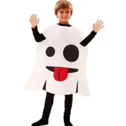 Déguisement Enfant - Émoticône Fantôme - Taille 7-8 ans