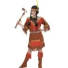 Déguisement Fille Indienne (Tunique, couvre-bottes, ceinture, coiffe) - Taille au Choix