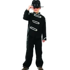 Déguisement Garçon Costume Noir - "Roi de la Pop"