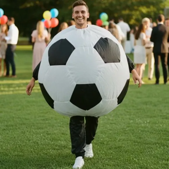 Déguisement gonflable de Ballon de Foot pour adulte - Taille unique