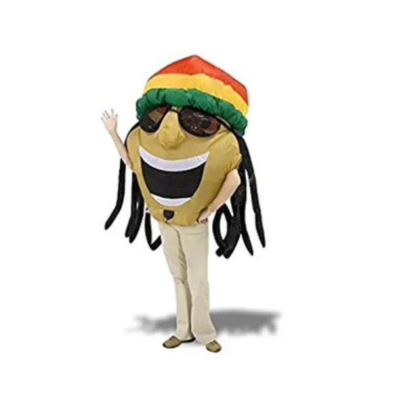 Déguisement Gonflable pour Adulte - Smiley Rasta