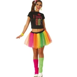 Déguisement "I Love 80's" pour femme - Taille au choix