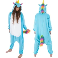 Déguisement Kigurumi Licorne bleue - Taille M