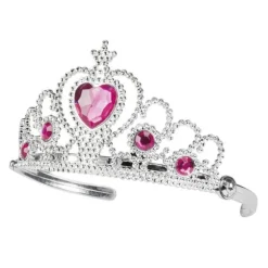 Diadème de princesse rose et argent