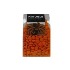 Dragées en forme de mini cœurs au chocolat - 500 g - Couleur au choix