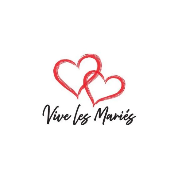 Drapeau "Vive les Mariés" pour voiture - 45 x 50 cm