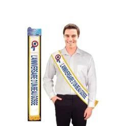 Echarpe de Mister Joyeux Anniversaire Bleue