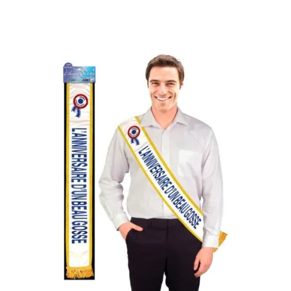 Echarpe de Mister Joyeux Anniversaire Bleue