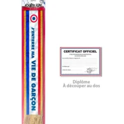 Echarpe " J'enterre ma vie de garçon "