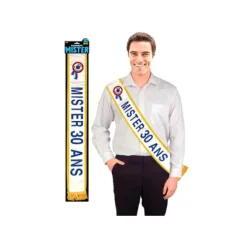 Echarpe Mister 30 ans Bleue