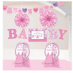 Ensemble décoratif "It's a Baby Girl" 10 pièces