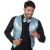 Ensemble Gilet et Noeud papillon à sequins - Coloris au choix