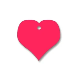 Etiquettes "coeur" x12 - Coloris au choix