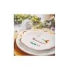 10 Etiquettes en forme de Croix avec ruban satin blanc