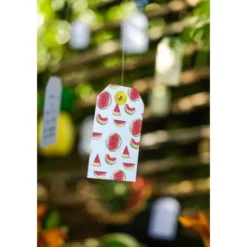 10 Etiquettes Pastèque "Tropical"