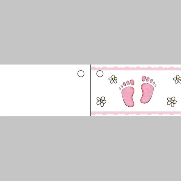 10 Etiquettes Porte-Noms de Baptême et Naissance - Fille