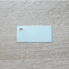 12 Etiquettes Rectangulaires Nacrées - Bleu Ciel