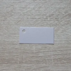12 Etiquettes Rectangulaires Nacrées - Argent
