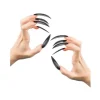 10 Faux Ongles de Sorcière Longs et Noirs