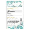 6 feuilles Jeu des pronostics pour Baby Shower