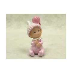 Figurine Bébé Fille Rose