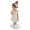 Figurine de communiante avec croix - 6,1 x 5 x 15,5 cm - Communion